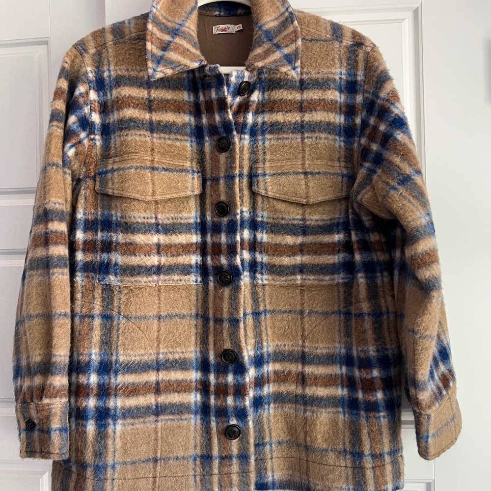 Faherty Womens shirt jacket size small